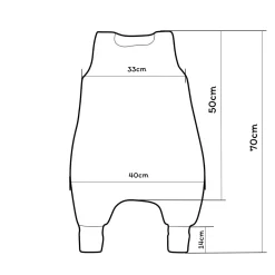 Muślinowy Śpiworek niemowlęcy - ocieplany z nogawkami - Baby Bear