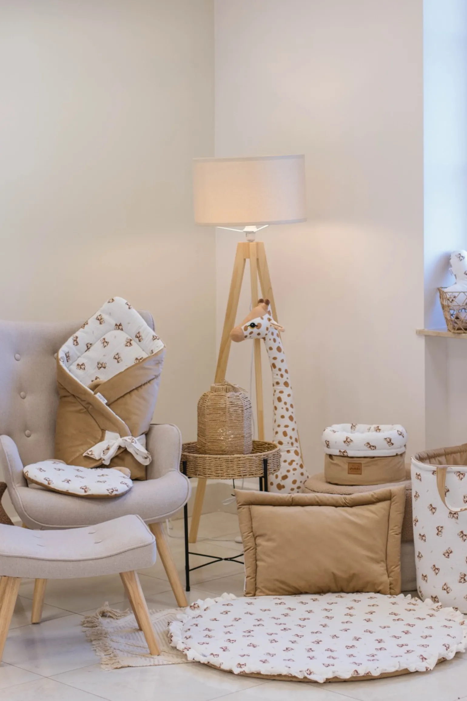 Muślinowy Rożek niemowlęcy Velvet - Baby Bear i Toffee Soft Velvet