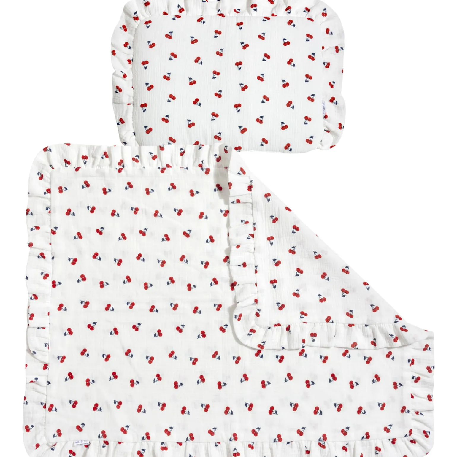 Muślinowy zestaw do wózka - Cherries