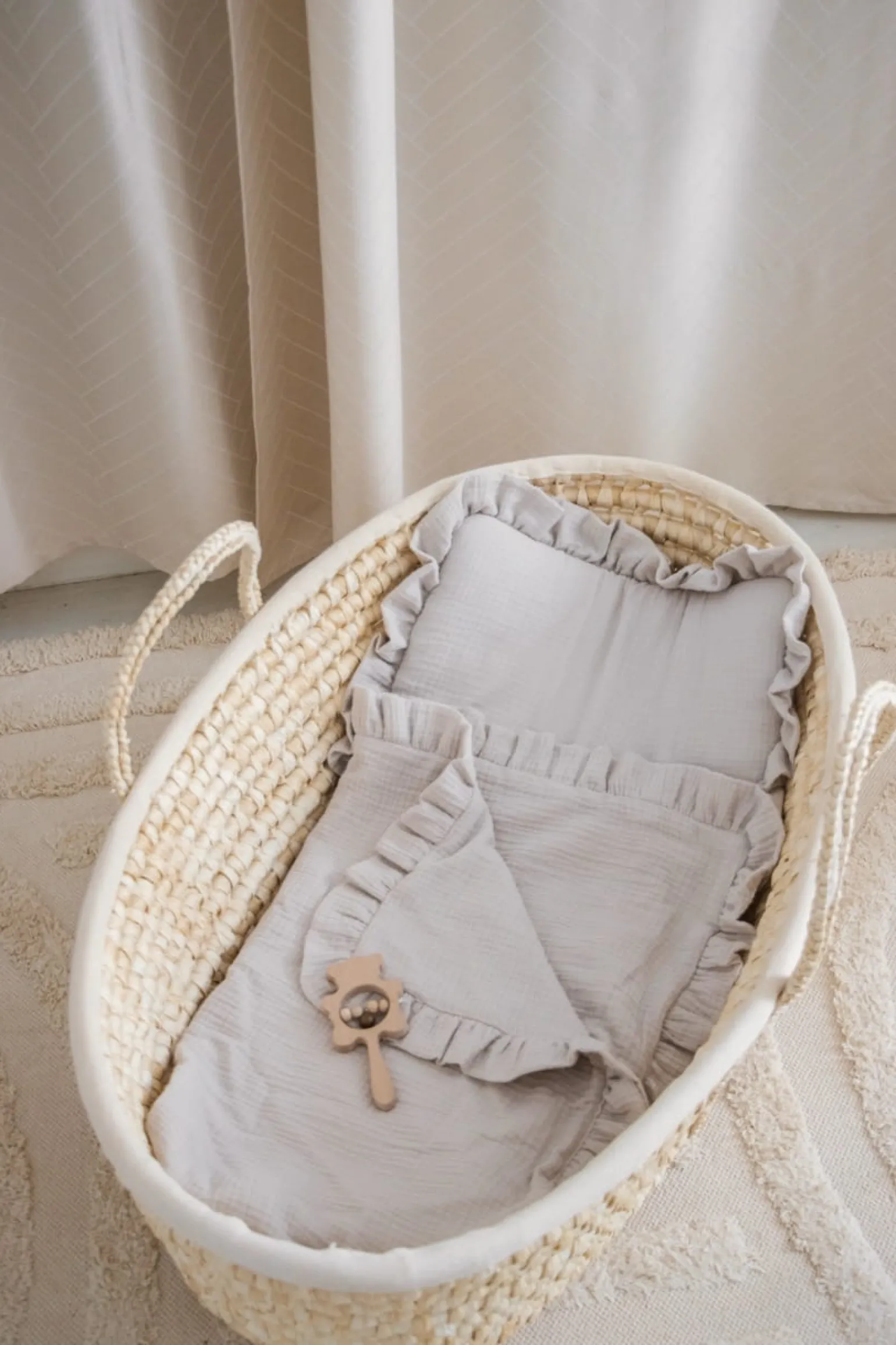 Muślinowy zestaw do wózka - Linen