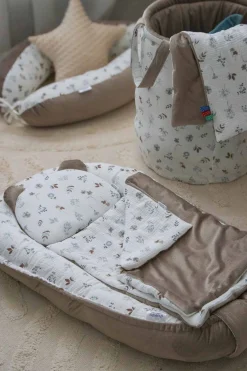 Muślinowy Zestaw 5 elementowy Comfort - Simply Nature i Latte Velvet
