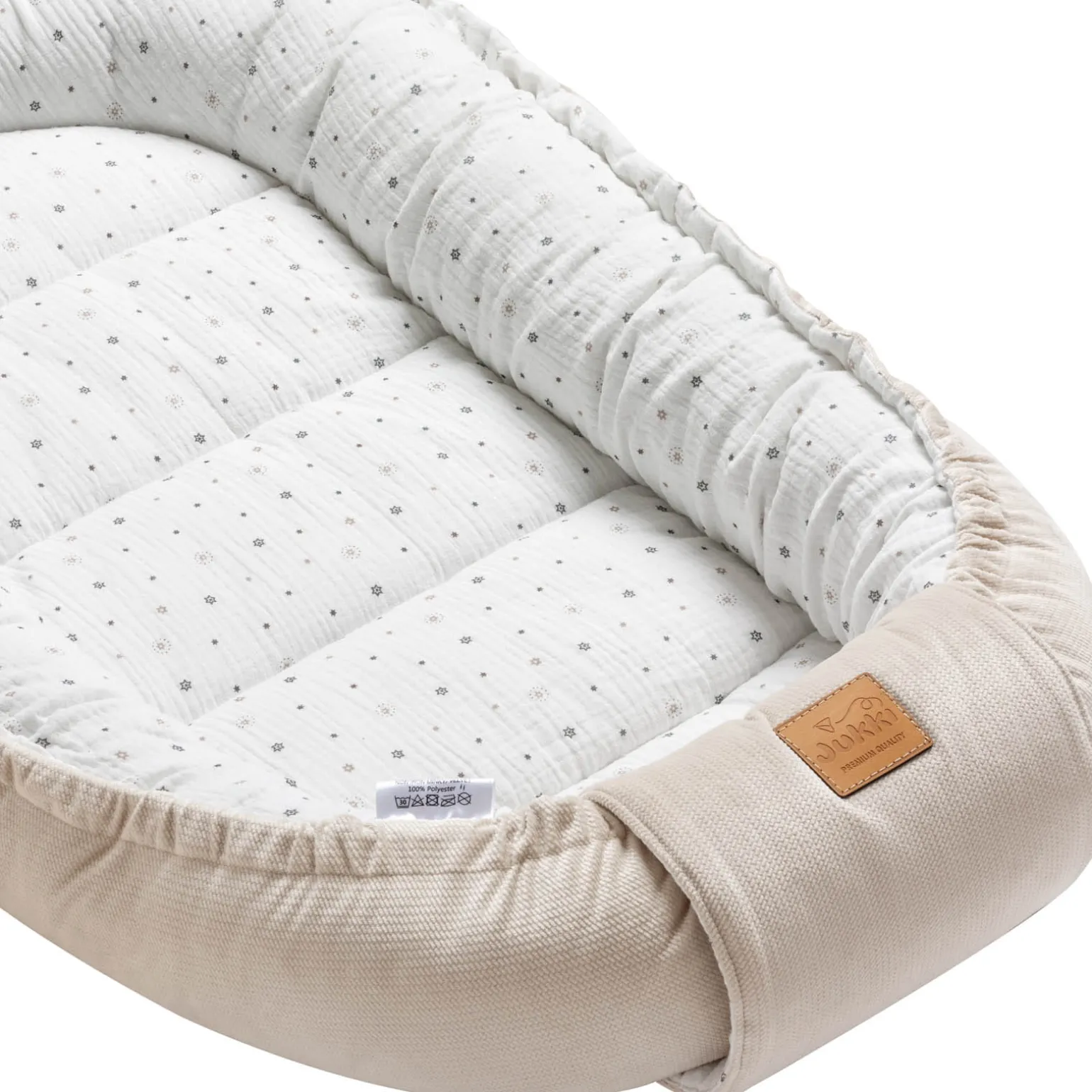 Muślinowy Zestaw 5 elementowy Comfort - Little Stars i Ecru Velvet