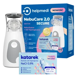 NebuCare Secure 2.0 Zestaw do nebulizacji HelpMedi Katarek