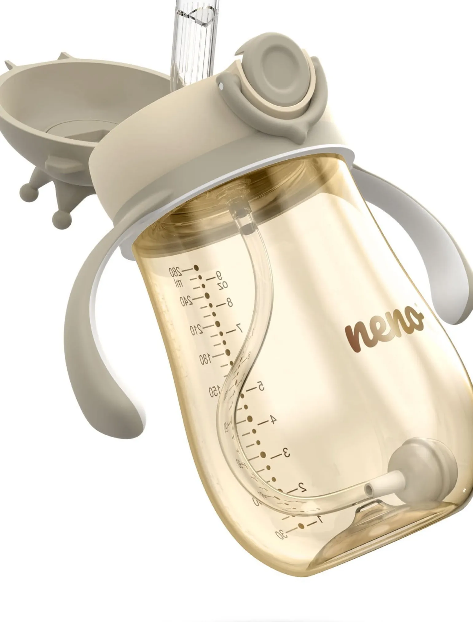 Neno Mio2 Cream – bidon ze słomką dla dzieci
