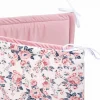 Ochraniacz do łóżeczka - Roses i Smokey Pink Soft Velvet