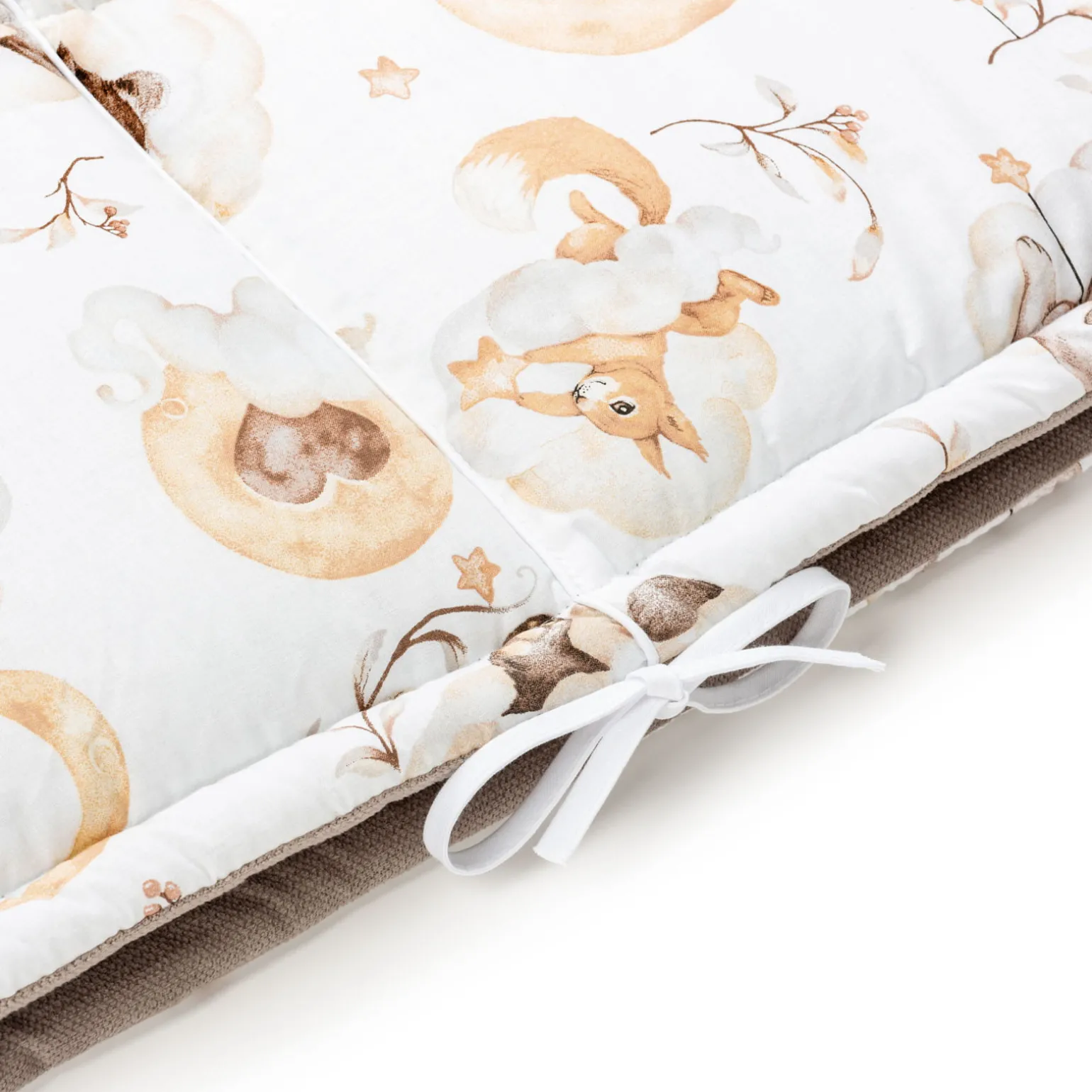 Ochraniacz do łóżeczka - Sweet Teddy i Latte Velvet