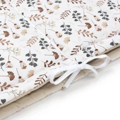 Ochraniacz do łóżeczka XXL - Boho Garden i ecru Velvet