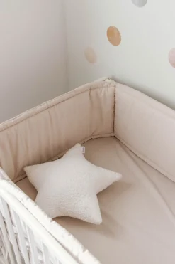 Ochraniacz do łóżeczka XXL - Linen Light PREMIUM
