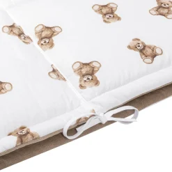 Ochraniacz do łóżeczka XXL - Mr. Teddy i Caramel Velvet