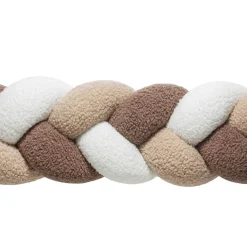Ochraniacz warkocz do łóżeczka pleciony BOUCLE, 180 cm - Mix Beige