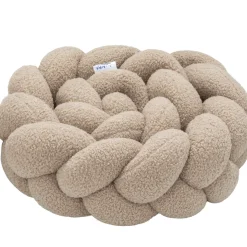 Ochraniacz warkocz do łóżeczka pleciony BOUCLE, 180 cm - Beige