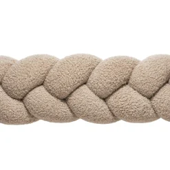 Ochraniacz warkocz do łóżeczka pleciony BOUCLE, 180 cm - Beige