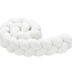 Ochraniacz warkocz do łóżeczka pleciony BOUCLE, 180 cm - Ecru