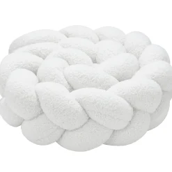 Ochraniacz warkocz do łóżeczka pleciony BOUCLE, 180 cm - Ecru