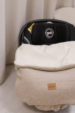 Okrycie, osłonka na nóżki do fotelika samochodowego i wózka spacerowego - Boucle Beige