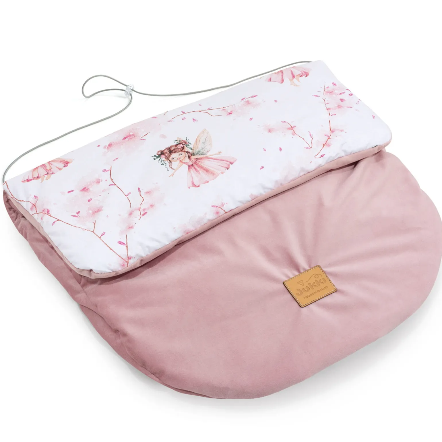 Okrycie, osłonka na nóżki - Little Fairy i smokey pink Soft Velvet