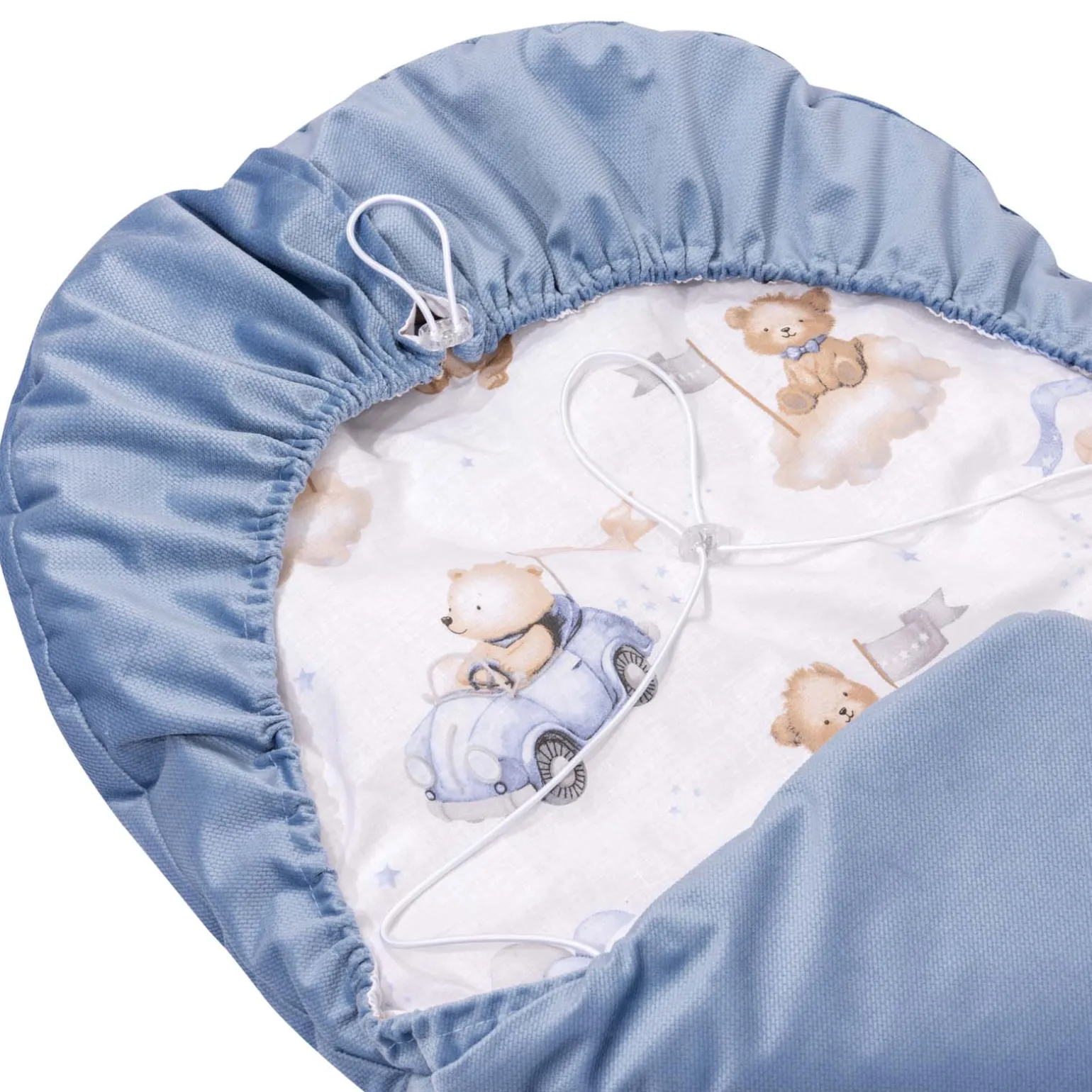 Okrycie, osłonka na nóżki - Pilot Bears i jeansowy Velvet