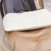 Okrycie, osłonka na nóżki - Plusz ecru i Toffee Soft Velvet