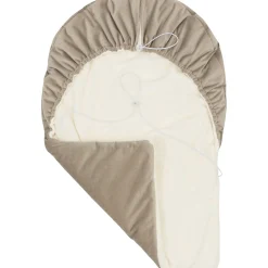 Okrycie, osłonka na nóżki - Plusz ecru i cappuccino Velvet