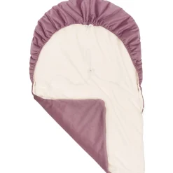 Okrycie, osłonka na nóżki - Plusz ecru i old rose Velvet