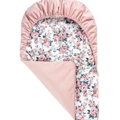 Okrycie, osłonka na nóżki - Roses i smokey pink Soft Velvet