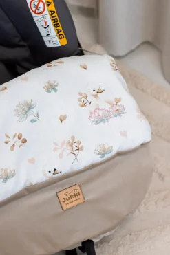 Okrycie, osłonka na nóżki - Swan Family i Cappuccino Soft Velvet