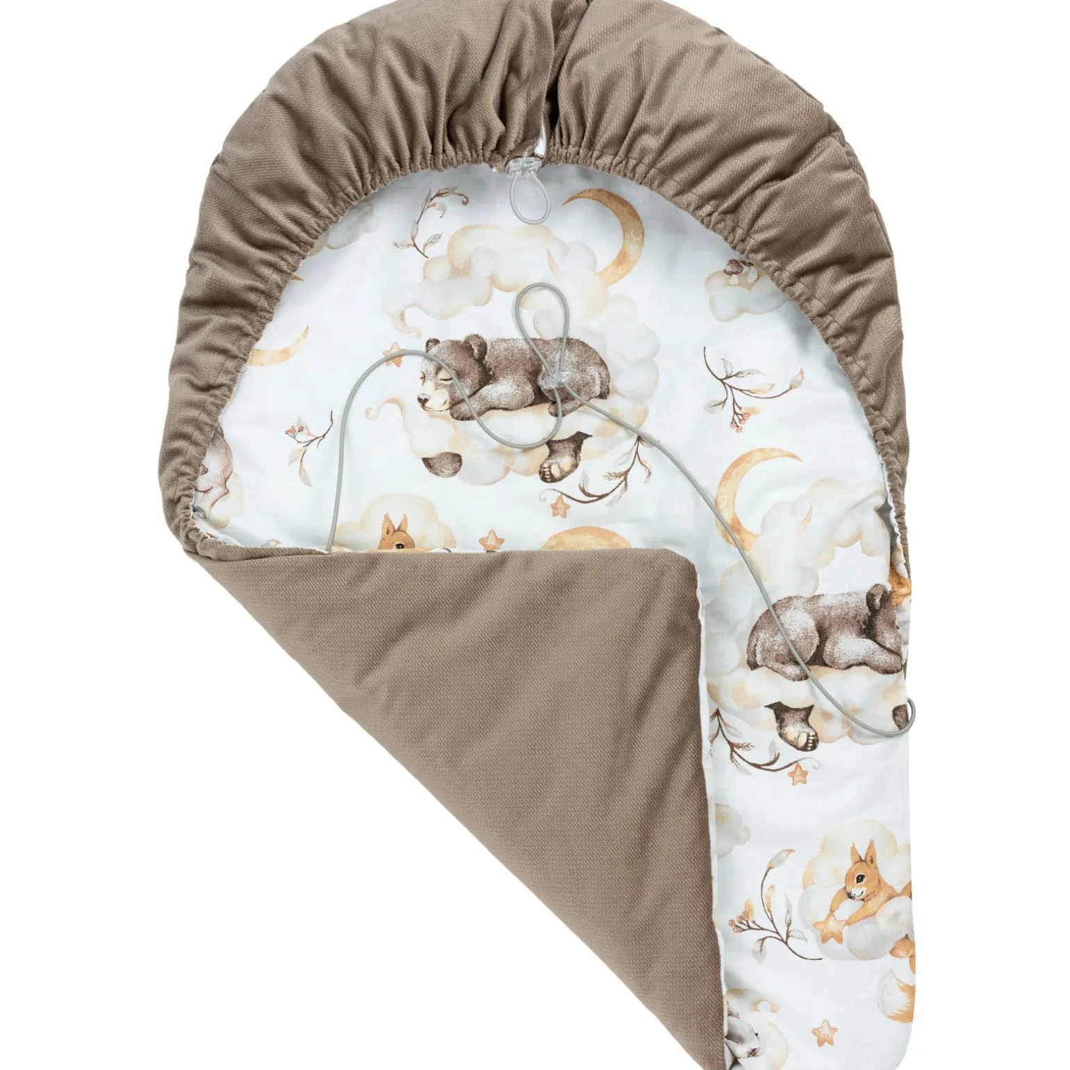 Okrycie, osłonka na nóżki - Sweet Teddy i latte Velvet