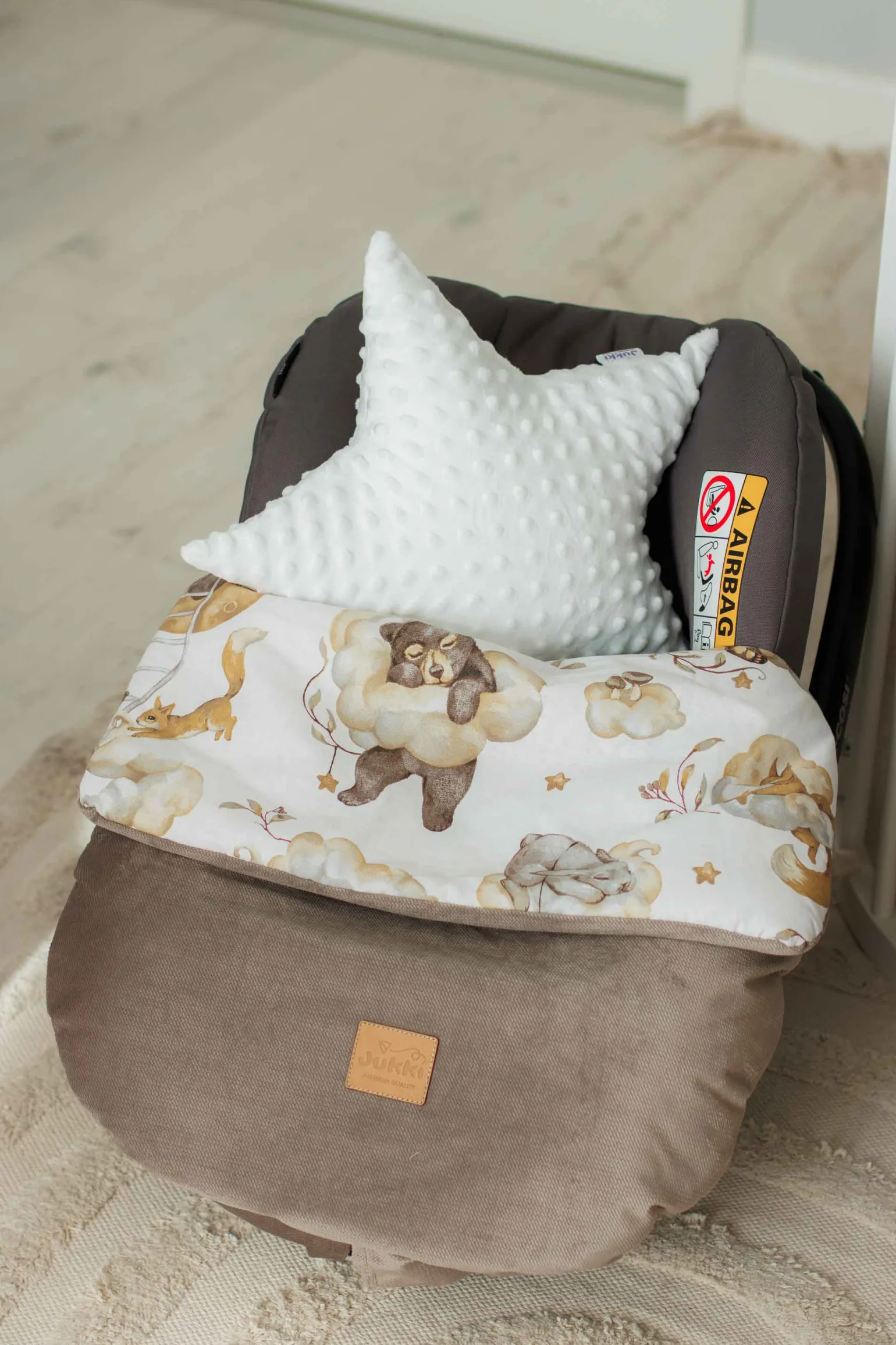Okrycie, osłonka na nóżki - Sweet Teddy i latte Velvet