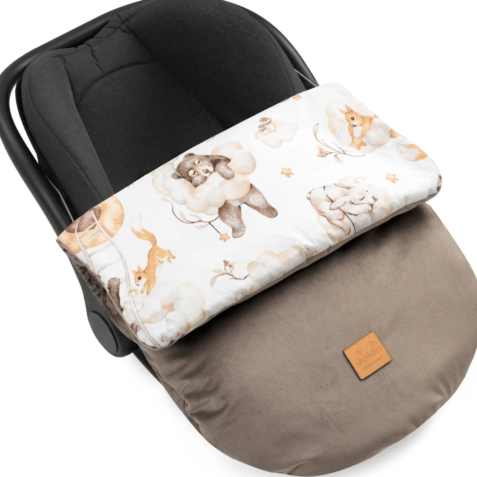 Okrycie, osłonka na nóżki - Sweet Teddy i latte Velvet