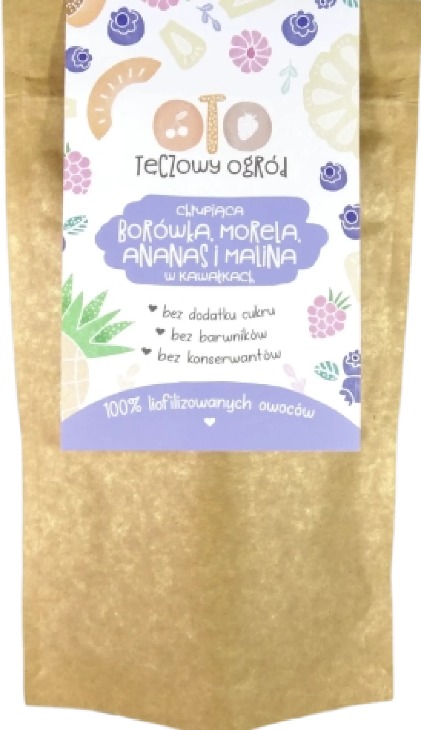 OTO Mix Owoców Liofilizowanych – malina/ borówka/ morela/ ananas