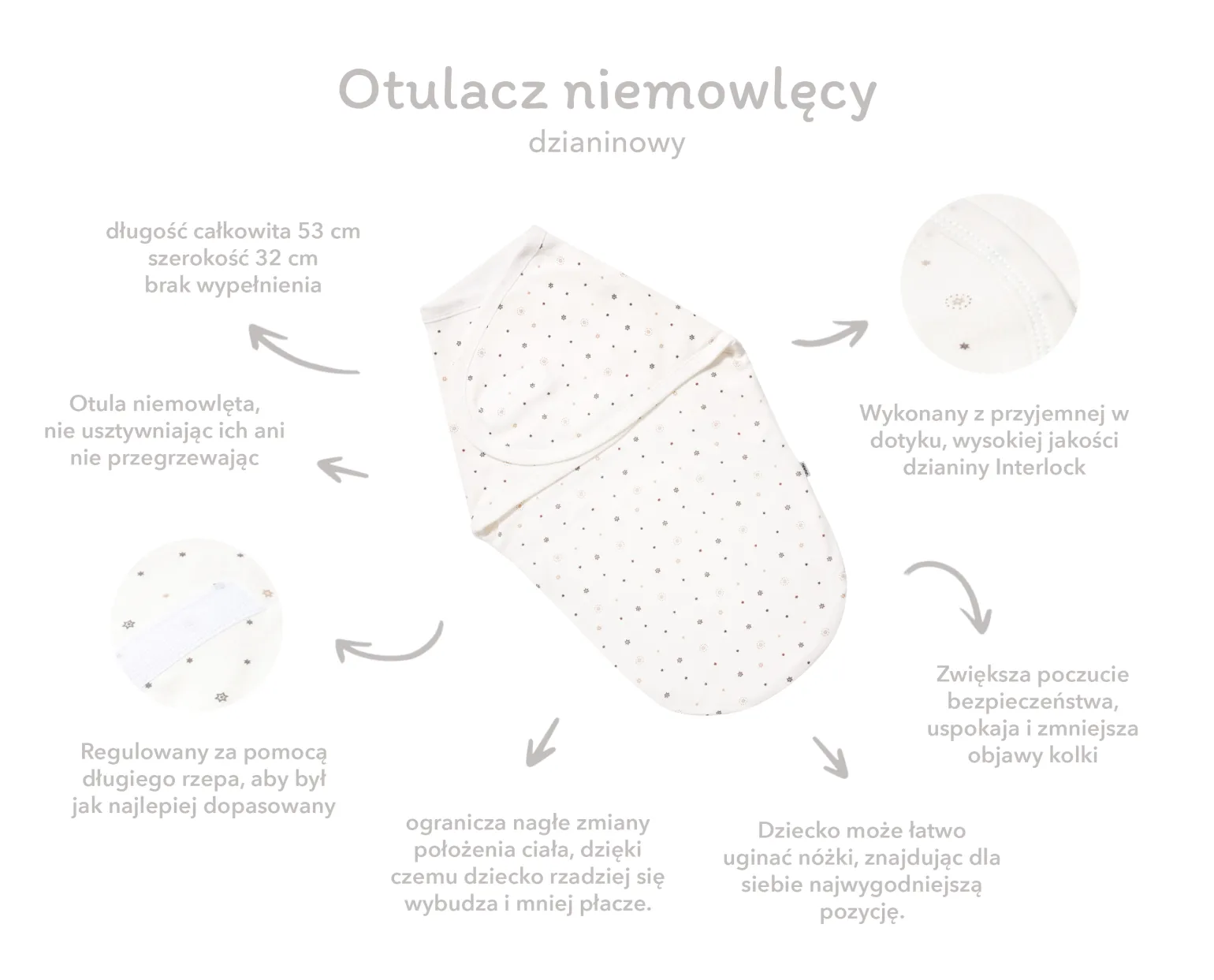 Otulacz dzianinowy - Bears