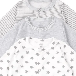 Pajacyk 3 pack Basic Grey Melange