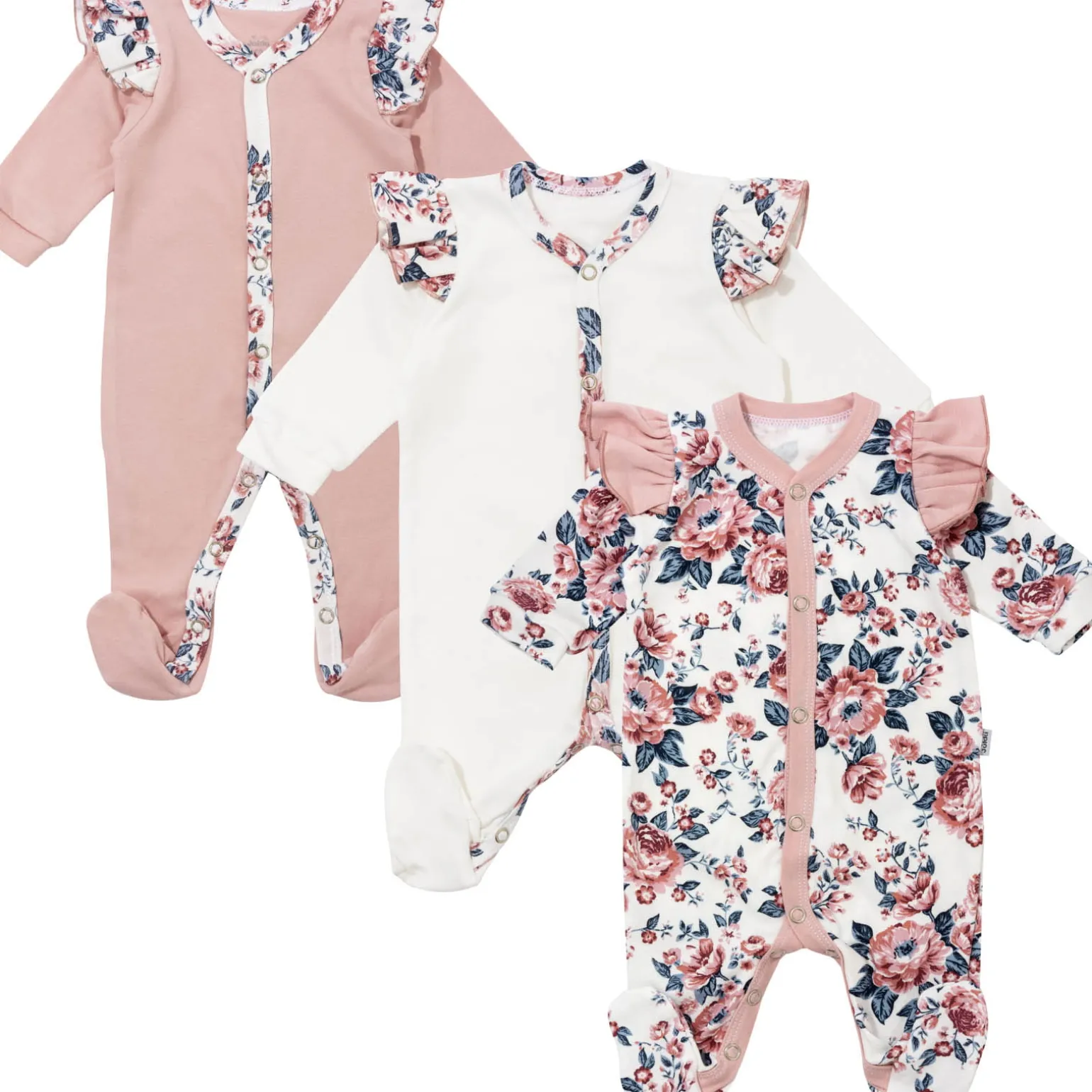 Pajacyk 3 pack Roses