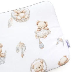 Płaska poduszka 30x40cm - Boho Bears i Cappuccino Soft Velvet