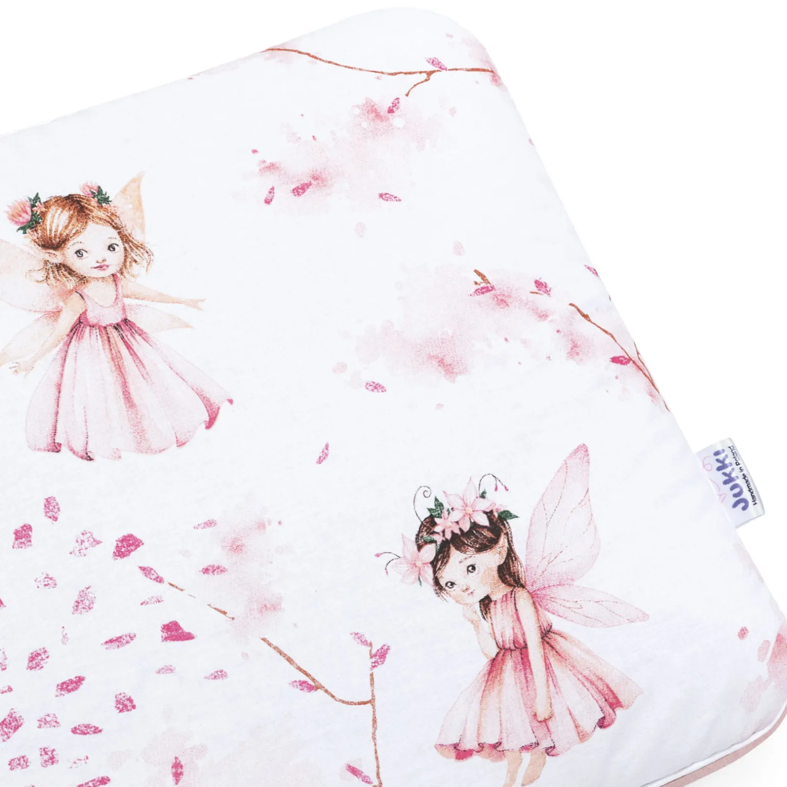 Płaska poduszka 30x40cm - Little Fairy i Smokey Pink Soft Velvet