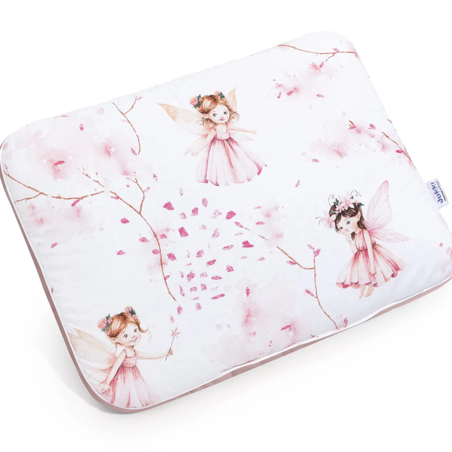 Płaska poduszka 30x40cm - Little Fairy i Smokey Pink Soft Velvet