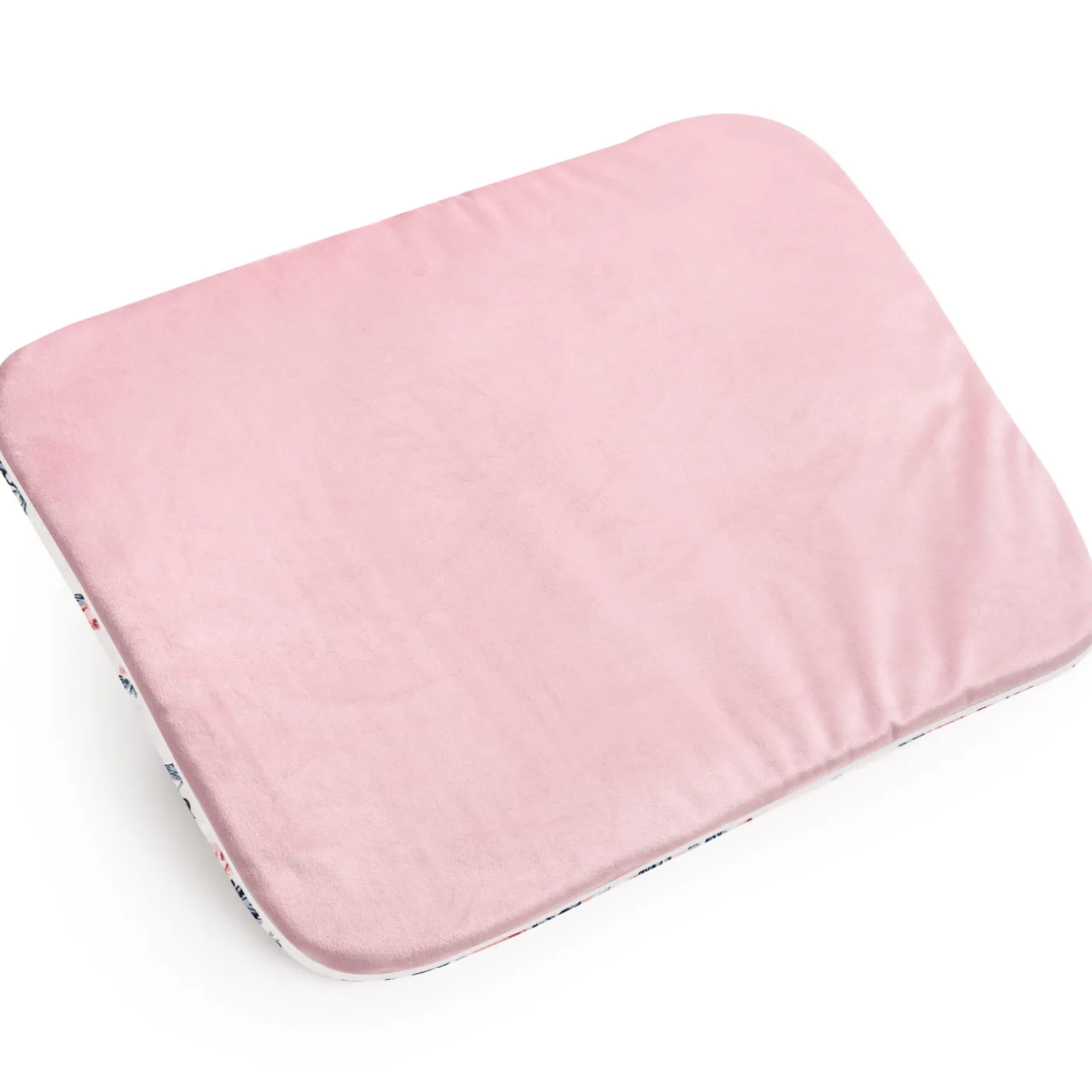 Płaska poduszka 30x40cm - Roses i Smokey Pink Soft Velvet
