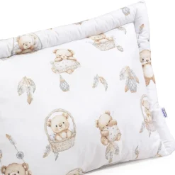 Pełna poduszka 40 x 60cm - Boho Bears i Cappuccino Soft Velvet