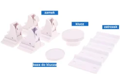 Piambo Blokada, zabezpieczenie magnetyczne do szafek, szuflad, mebli 4 szt.