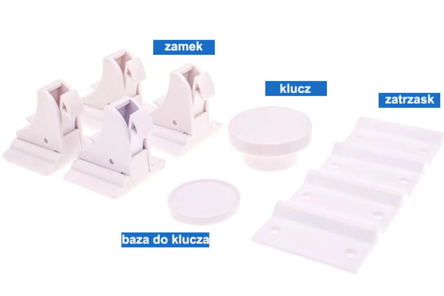 Piambo Blokada, zabezpieczenie magnetyczne do szafek, szuflad, mebli 4 szt.