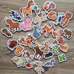Piambo Edukacyjne magnesy na lodówkę dla dzieci 30 szt.