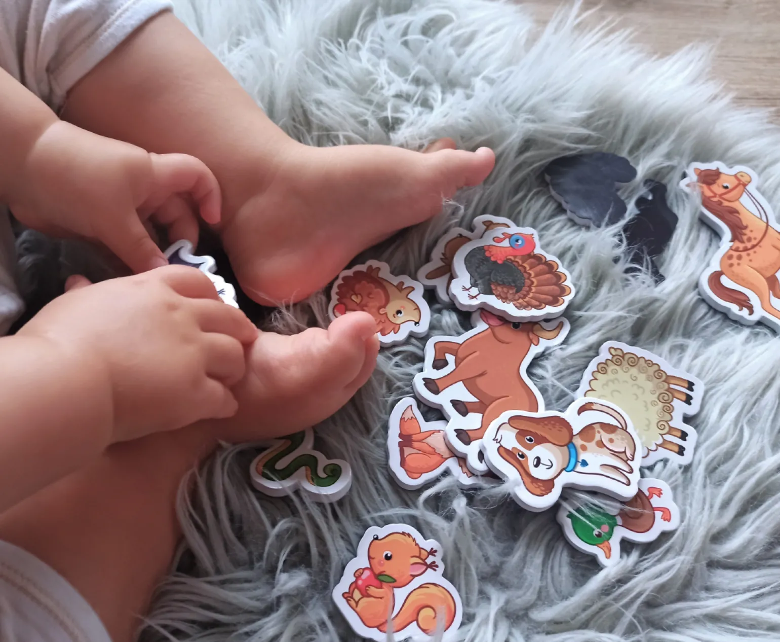 Piambo Edukacyjne magnesy na lodówkę dla dzieci 30 szt.
