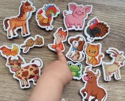 Piambo Edukacyjne magnesy na lodówkę dla dzieci 30 szt.