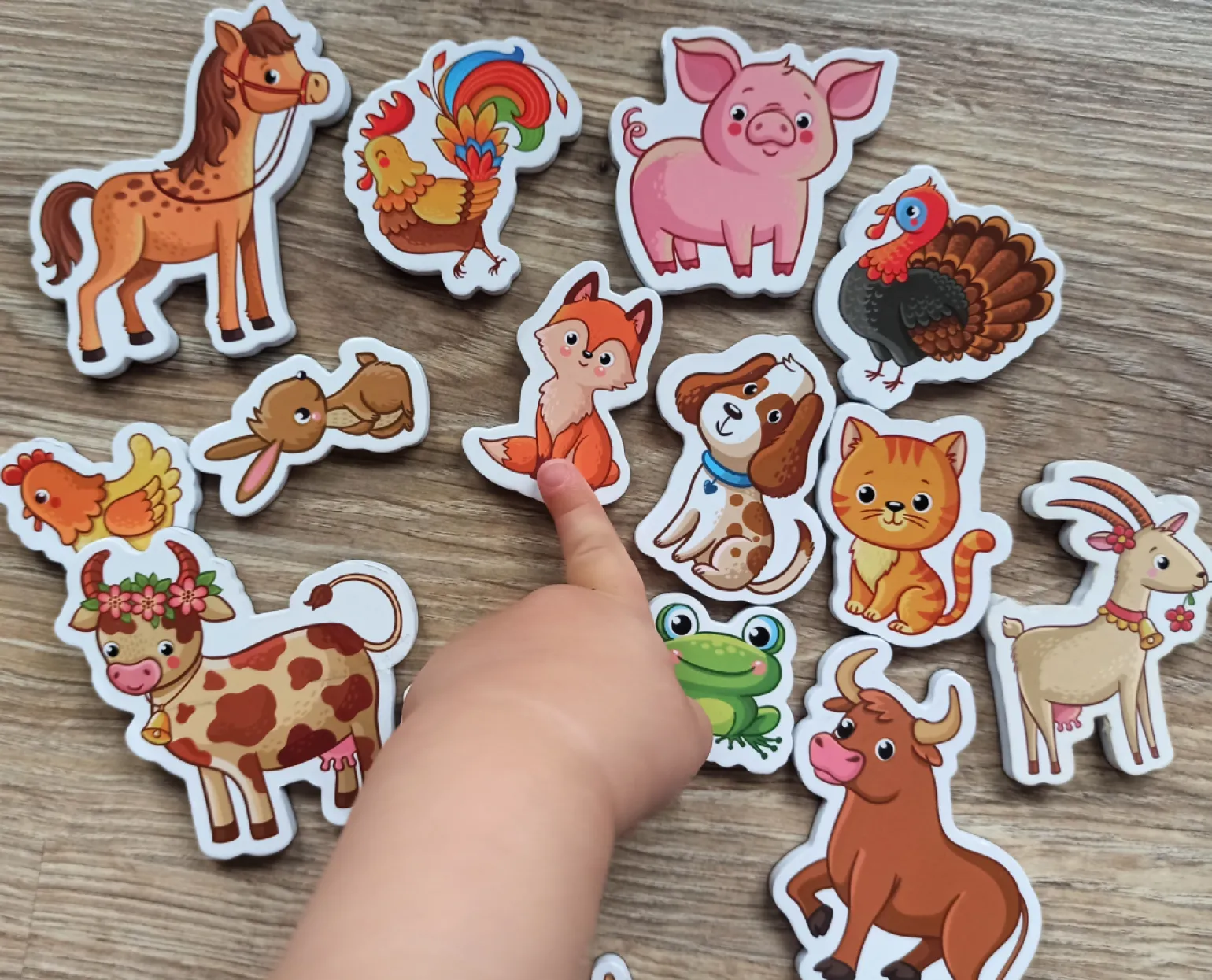 Piambo Edukacyjne magnesy na lodówkę dla dzieci 30 szt.