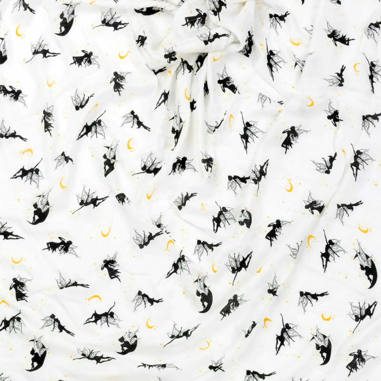 Pieluszka bambusowa otulacz 120x120cm - Black Fairies
