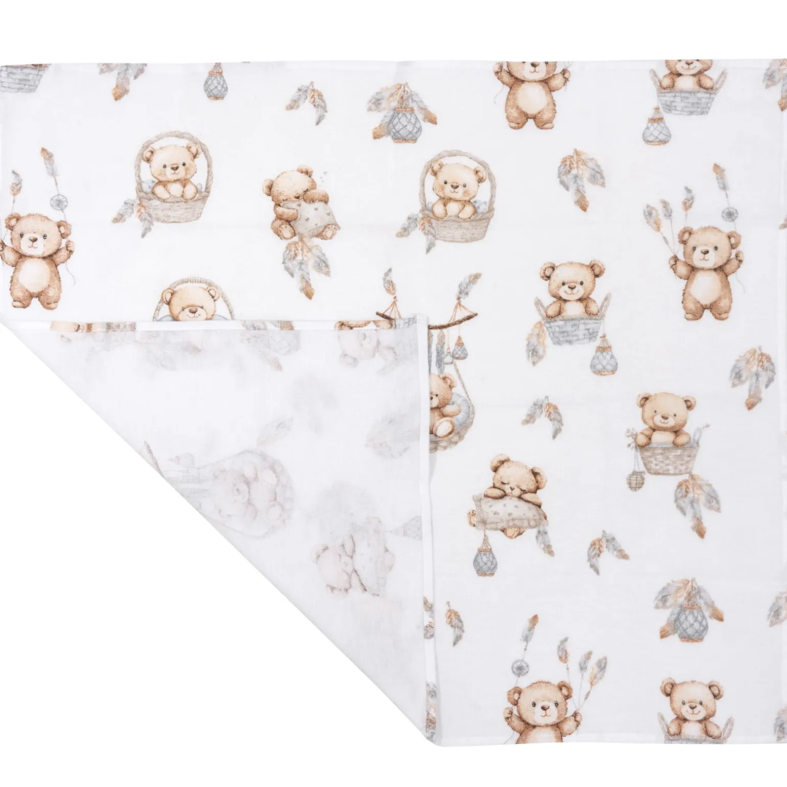 Pieluszka flanelowa - Boho Bears