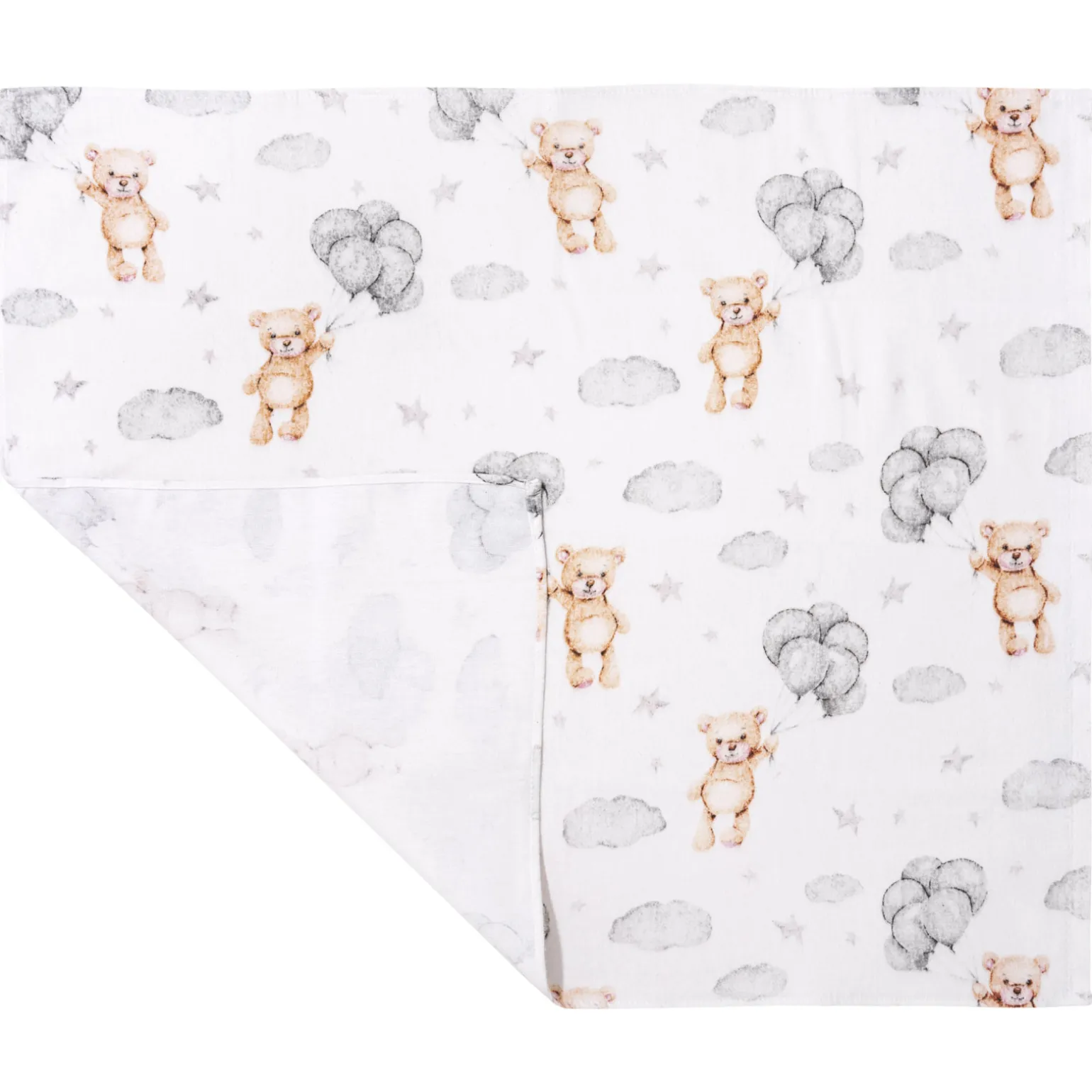 Pieluszka flanelowa - Cloudy Bears