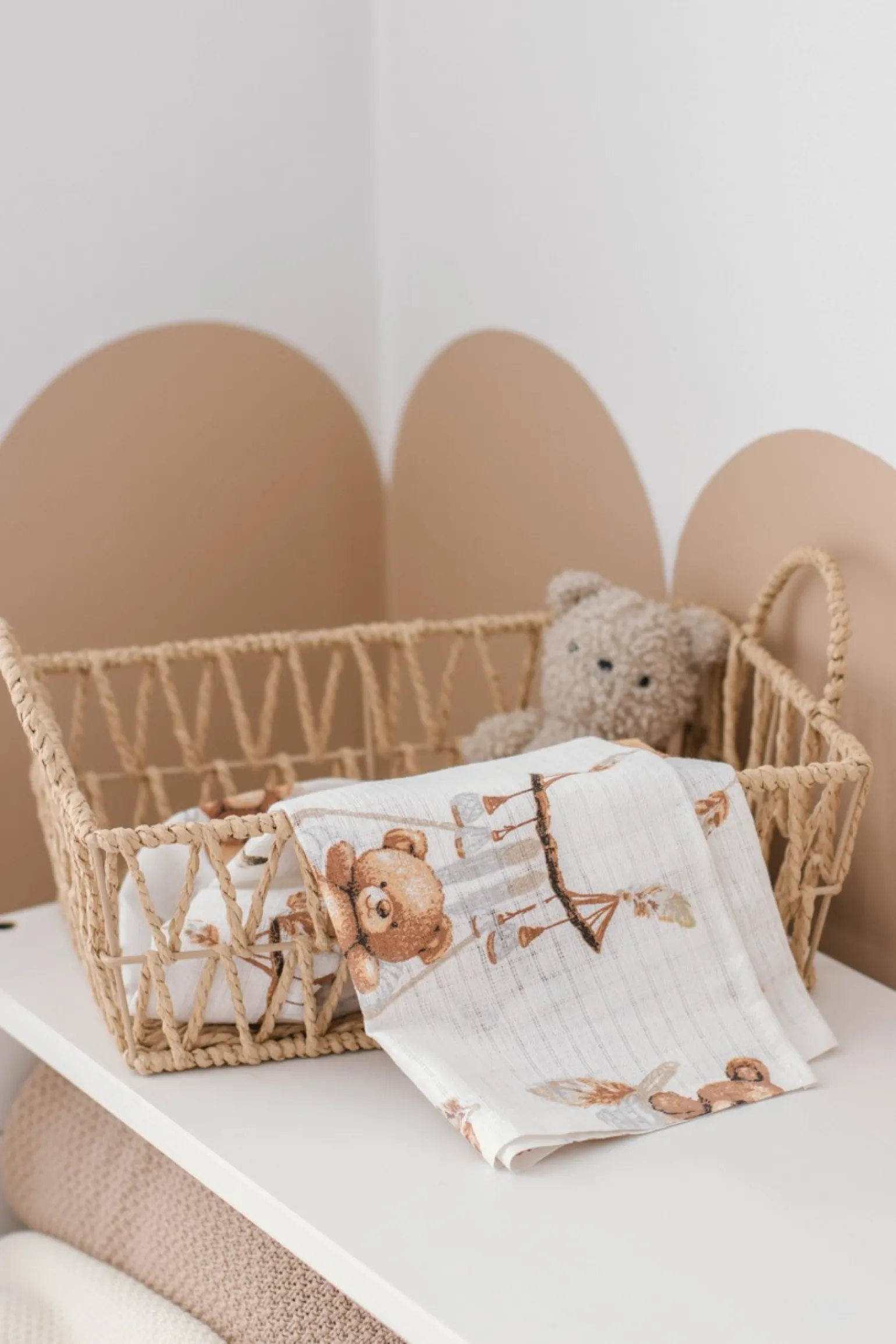 Pieluszka tetrowa - Boho Bears