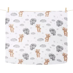 Pieluszka tetrowa - Cloudy Bears