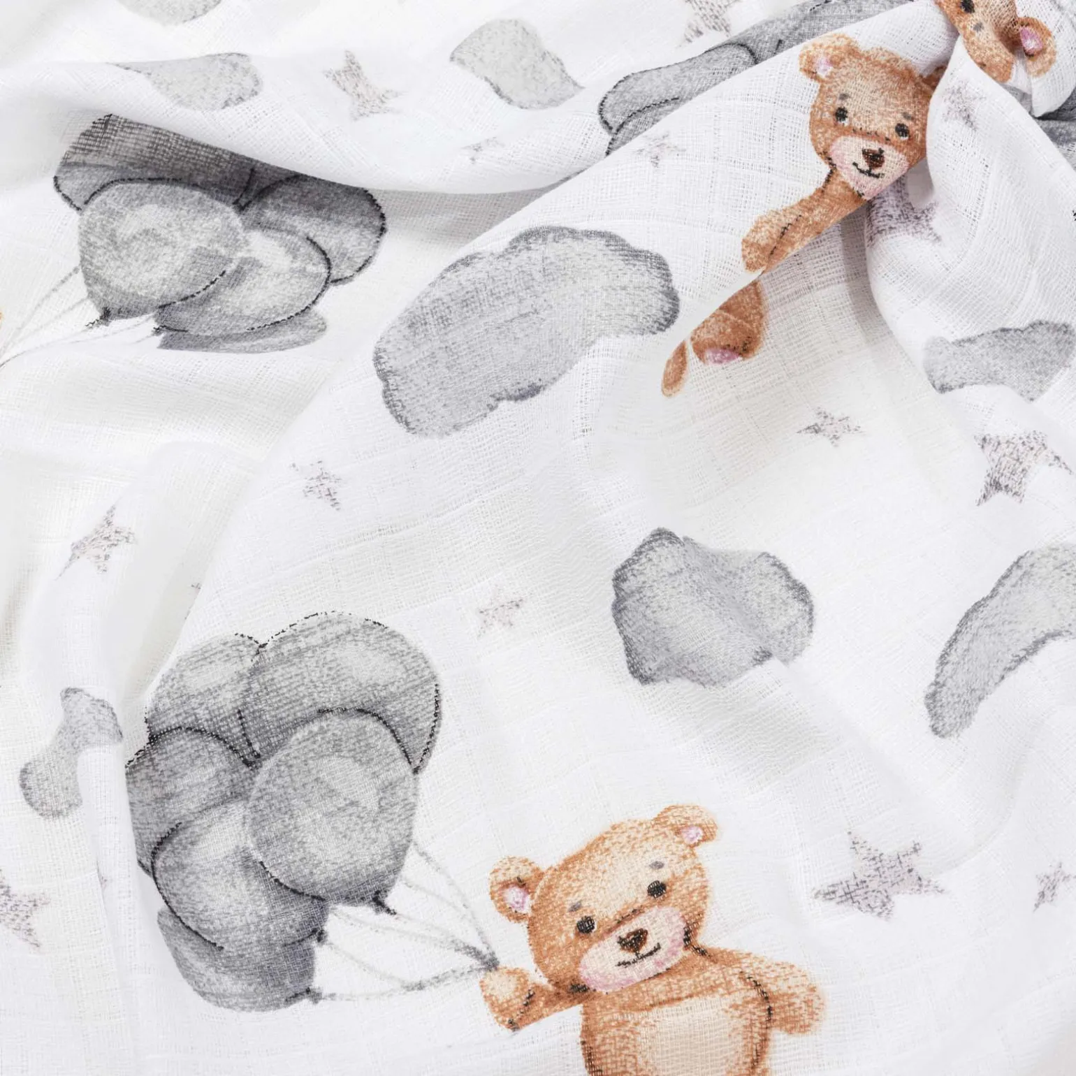 Pieluszka tetrowa - Cloudy Bears